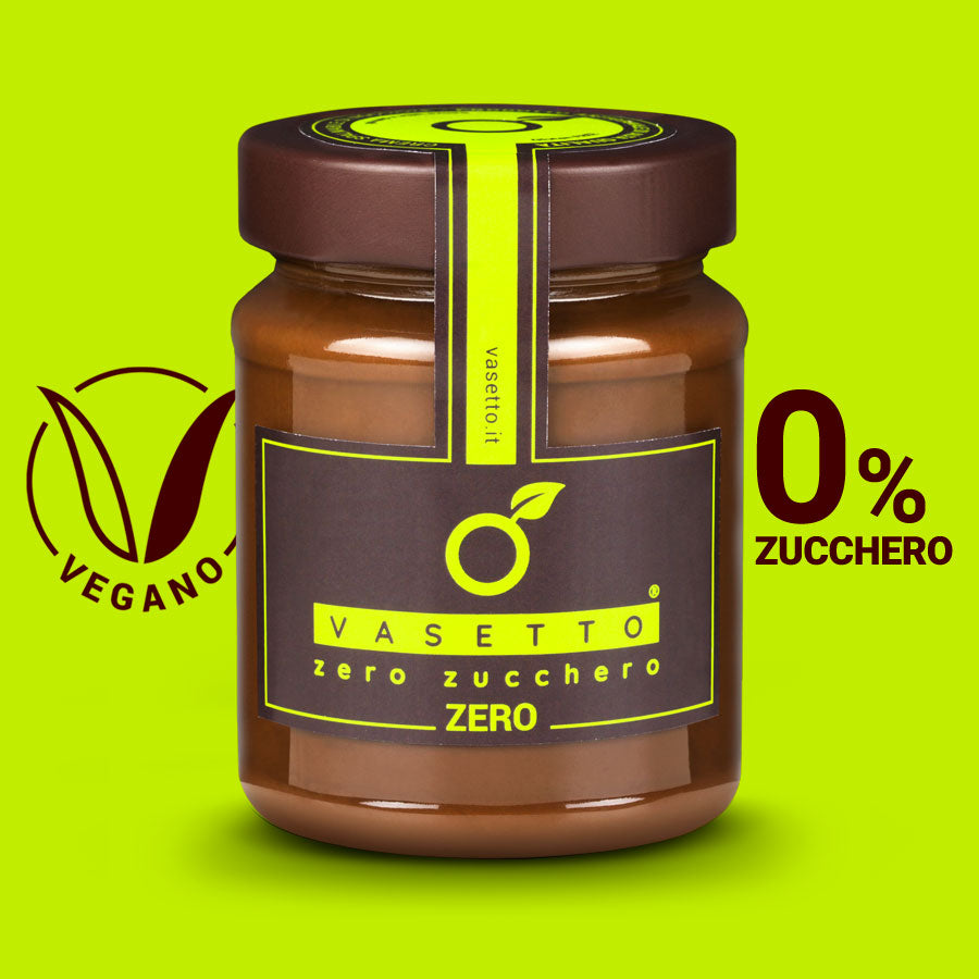 VASETTO GIANDUJA ZERO SPALMABILE DI NOCCIOLA E CACAO CREMOSA ZERO ZUCCHERO 250g